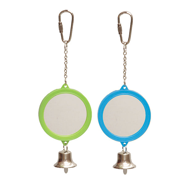 small round mirror for birds