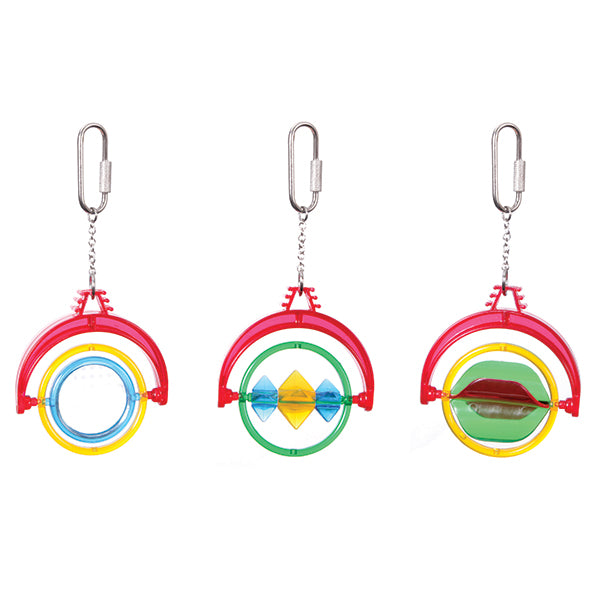 bird play toy with mirror