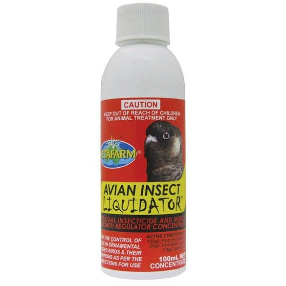 Avian Insect Liquidator 100ml Concentrate Vetafarm-PARROTBOX PET SUPPLIES
