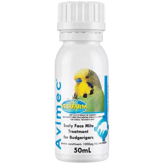 Avimec Scaly Face Mite Liquid 50ml Vetafarm-PARROTBOX PET SUPPLIES