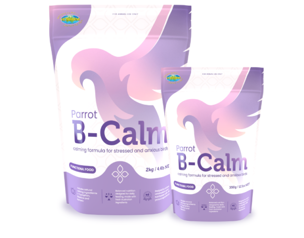 New Product Alert!!! Vetafarm Parrot B-Calm: Stress & Anxiety Relief In a Complete Diet