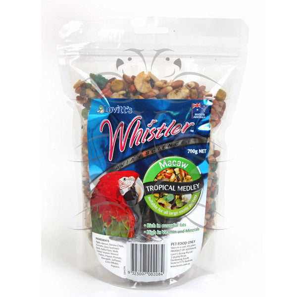 Price Reduction!!! Whistler Macaw Tropical Medley Mix 700g