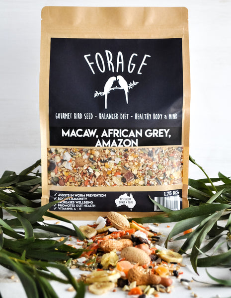 Forage Macaw and African Grey Blend 1.75kg