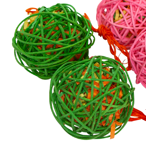 Wicker Ball Colored 10cm - Single