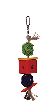 Wicker Balls and Foraging Box Toy