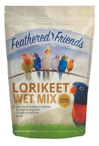 Lorikeet Wet Mix 500gm (Banana)