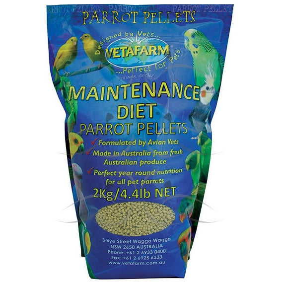 Vetafarm Parrot Pellet Maintenance Diet 2KG-PARROTBOX PET SUPPLIES