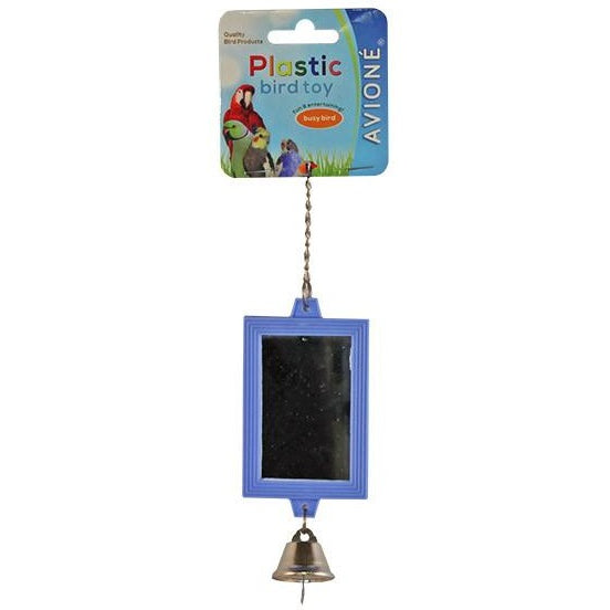 Mirror Rectangular with Bell-PARROTBOX PET SUPPLIES