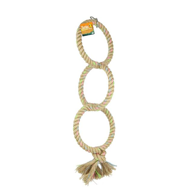 triple ring bird swing, parrot ring toy