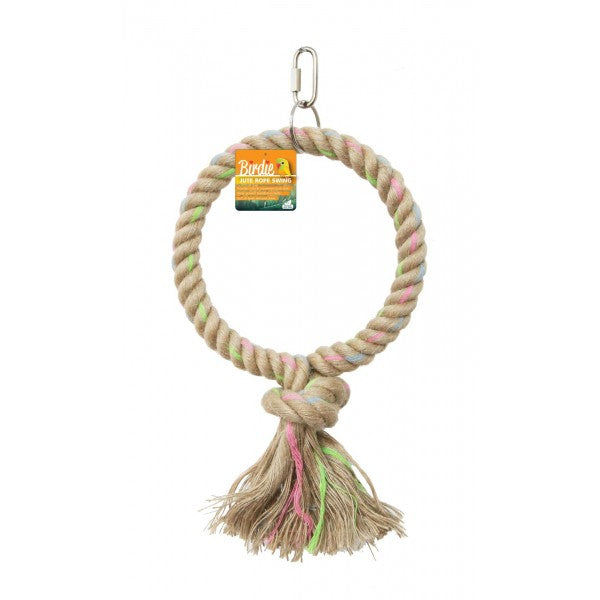 parrotbox pet supplies jute parrot swing