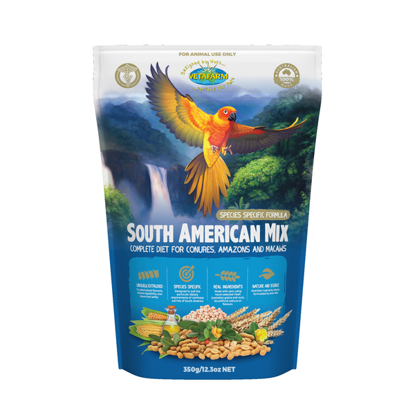 south american bird food, parrotbox pet supplies 350 gram bag