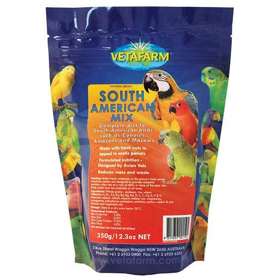 Vetafarm South American Mix Pellets 350GM-PARROTBOX PET SUPPLIES